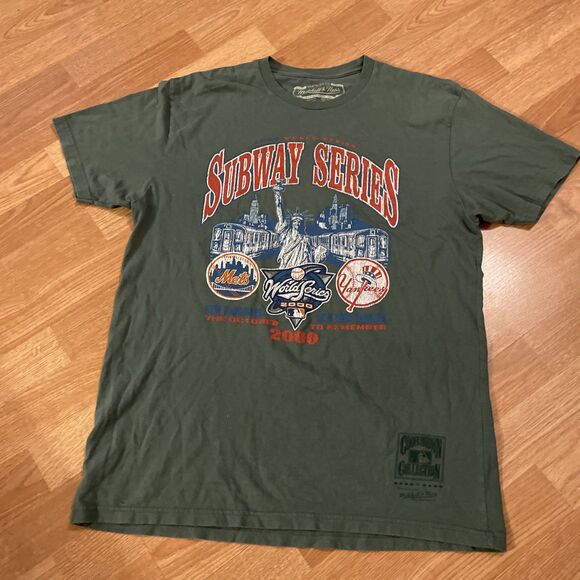 Mitchell & Ness 2000 Subway Series World Series T-Shirt - Mets vs Yankees Large - Picture 5 of 6